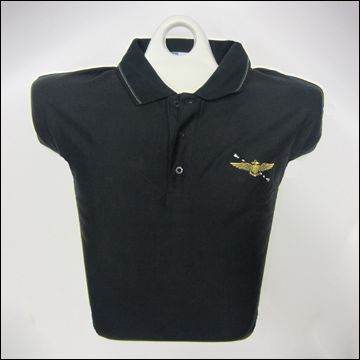Men's Pilot Wings & Hook Midnight Blue Ash City "Extreme"Golf Shirt