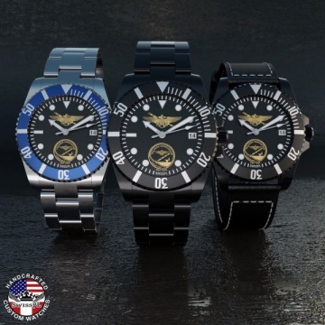 Tailhook Pilot Wings SwissPL Watch Base Model with Customize Options