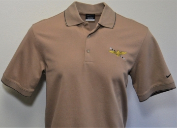 Men's Pilot Wings & Hook Pinenut Nike Dri-Fit Golf Shirt