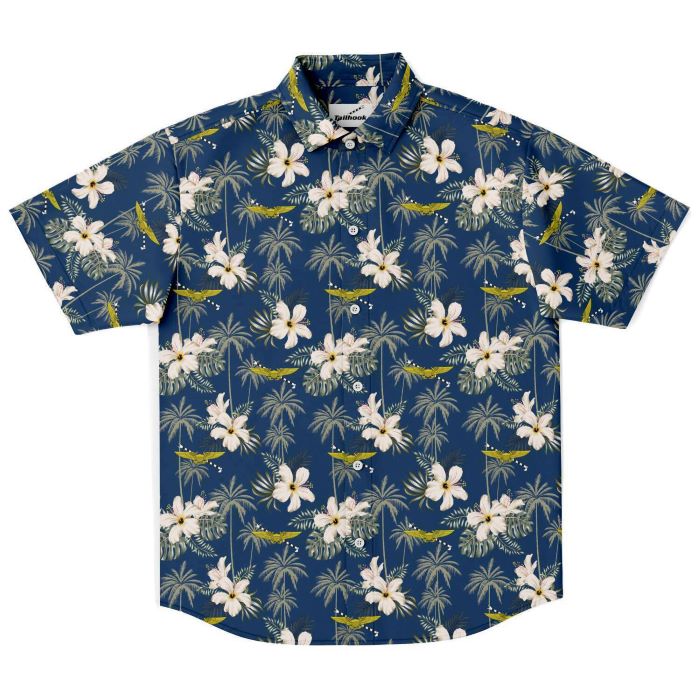 Tailhook Association Ship's Store: Navy Blue Custom Printed Hawaiian ...