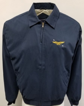 Port Authority Microfiber Navy Jacket with NFO Wings & Hook