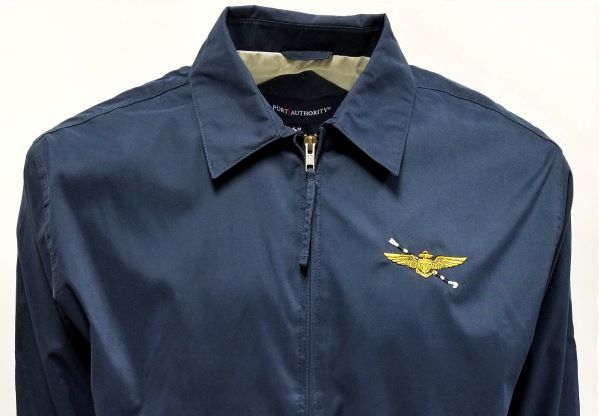 Port Authority Microfiber Navy Jacket with Pilot Wings & Hook - Tailhook  Association Ship's Store