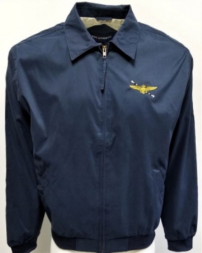 Port Authority Microfiber Navy Jacket with Pilot Wings & Hook