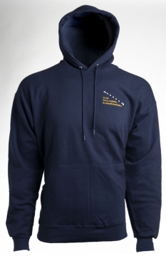 Navy Blue Sweatshirt Association Logo with Hood